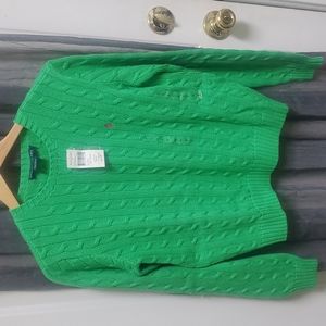 Ralph Lauren Green Women’s LS Pullover Sweater L